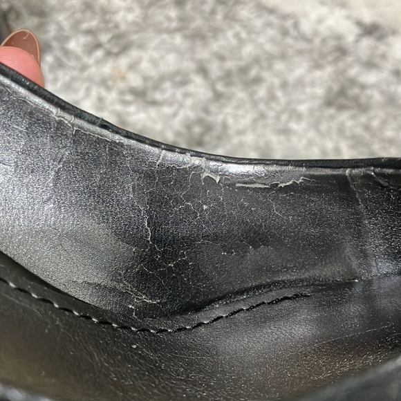 Nine West Black Bow Heels Sz 6 - Picture 10 of 12